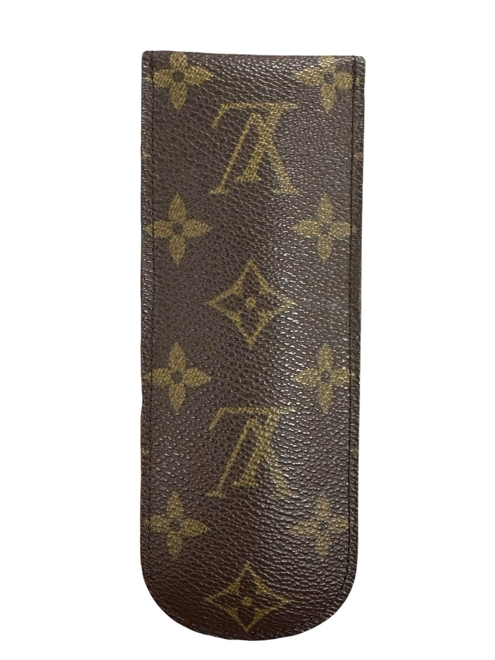 Louis Vuitton 1995 Monogram Leather & Tan Suede Eyeglasses Sunglasses Case - Picture 3 of 11